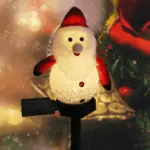 Outdoor Solar Snowman Garden Lights