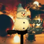 Outdoor Solar Snowman Garden Lights