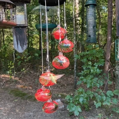 New Charming Wind Chimes Hummingbird Feeders Garden Decor