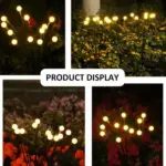 Luminous Solar-Powered Firefly Garden Decoration Light