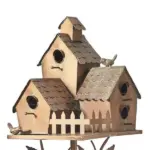 Birdhouse Garden Stakes
