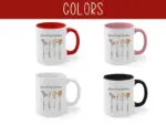 Custom Birth Month Birth Flower Mug, Grandma's Garden Coffee Mug