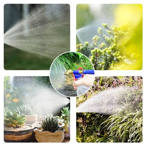 Garden spray in action